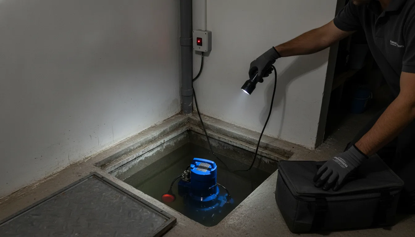 Dépannage pompe de relevage Fouesnant – problème / diagnostic